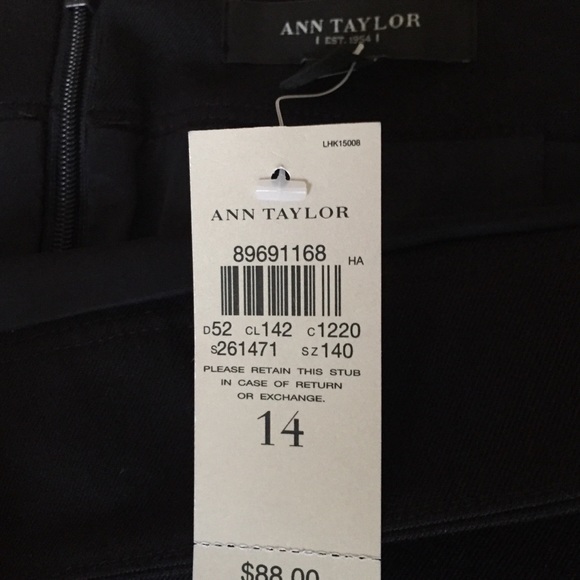 Ann Taylor black pencil skirt size 14 - Picture 4 of 5